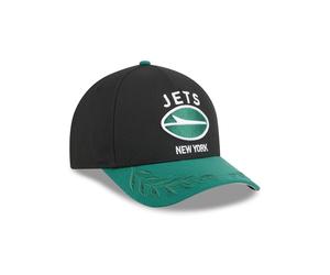 New York Jets 2025 NFL Draft 9FORTY M-Crown A-Frame Snapback Cap Schwarz - ONE SIZE