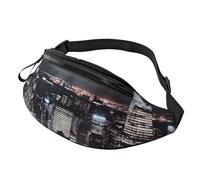 New York Night Sky Bauchtasche für Herren und Damen, wasserdichte Sport-Hüfttasche, modische Gürteltasche, Umhängetasche, Hüfttasche mit verstellbarem Riemen, große Schultertasche, Geldbörse für