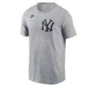 New York Yankees MLB Nike Cooperstown Wordmark T-Shirt Grau 2XL Grau