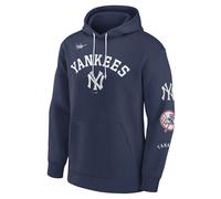 New York Yankees MLB Nike Rewind Lefty Hoodie Navy L Navy