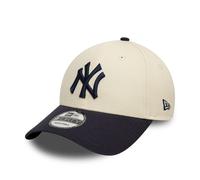 New York Yankees New Era Colour Block 9FORTY MLB Cap Beige - ONE SIZE
