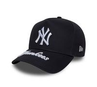 New York Yankees New Era Visor Hit 9FORTY E-Frame Verstellbare MLB Cap Navy - ONE SIZE
