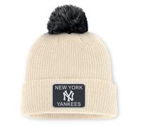 Nike Mlb New York Yankees Yarn Peak Standard Cuff Pom Mütze One Size Natural 15A / Black 00A