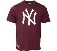 New York Yankees T-Shirt mit großem NY Logo in dunkelrot XL