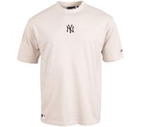 New Era MLB League Essential Oversized T-Shirt New York Yankees beige (DE/NL/SE/PL, Alphanumerisch, XXL, Regular, Regular, Beige)