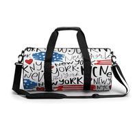New Yorker Sport Duffel Bag Sporttasche Reisetasche Handgepäck Tasche Schwimmtasche Weekender Bag 45x23x23cm