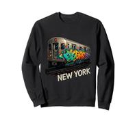 New Yorker U-Bahn, Graffiti, Straßenkunst, bunt, urban Sweatshirt