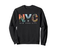 New Yorker Wahrzeichen, grafische Kunst, NYC-Reisesouvenir Sweatshirt