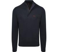 New Zealand Auckland (NZA) Half Zip Pullover Akar Melange Navy - Größe XXL Dunkelblau XXL