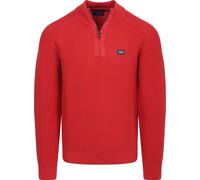 New Zealand Auckland (NZA) Half Zip Slub Knit Melange Rot - Größe 3XL Rot 3XL