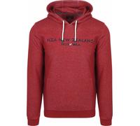 New Zealand Auckland (NZA) Hoodie Diamond Logo Interlock Melange Cherry Red - Größe XXL Rot XXL