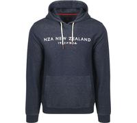 New Zealand Auckland (NZA) Hoodie Diamond Logo Interlock Melange Icon Navy - Größe XXL Dunkelblau XXL