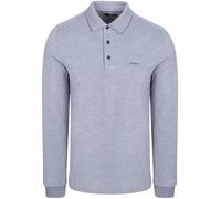 New Zealand Auckland (NZA) Longsleeve Polo Hamton Piqué Blau - Größe M Blau M