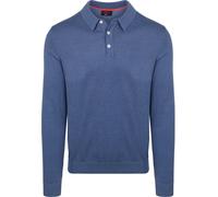 New Zealand Auckland (NZA) Longsleeve Strick Polo Blau - Größe L Blau L