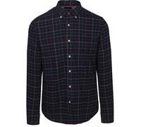 New Zealand Auckland (NZA) Shirt Bruce Waihi Light Flannel Check Icon Navy - Größe M Dunkelblau M