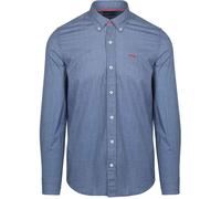 New Zealand Auckland (NZA) Shirt James Oban Poplin Blau - Größe L Blau L