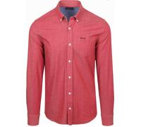 New Zealand Auckland (NZA) Shirt James Twill Melange Rot - Größe 3XL Rot 3XL