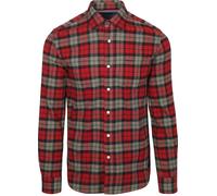 New Zealand Auckland (NZA) Shirt Marcel Flannel Check Cherry Red - Größe M Rot M