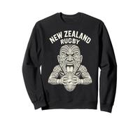 New Zealand Rugby Maori Haka Warrior Tattoo Graviertes Design Sweatshirt
