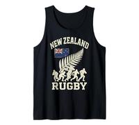 New Zealand Rugby Silver Fern and Players Vintage Distressed Neuseeland Tank Top