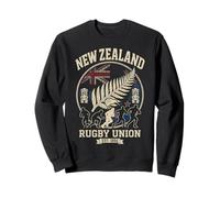 New Zealand Rugby Union Est 1892 Distressed Fern Kiwi Sweatshirt