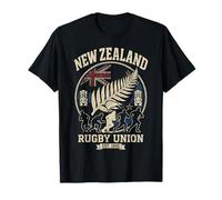 New Zealand Rugby Union Est 1892 Distressed Fern Kiwi T-Shirt