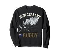 New Zealand Rugby Vintage Haka Silhouette mit Silberfarn Sweatshirt