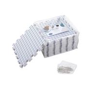 NEWFUN Spannmatten Stricken, 9PCS Blocking Matte, 30 x 30 CM,100 T-Nadeln Tasche zum Aufbewahren mit Grid,für Handarbeiten oder Häkeln Spitze
