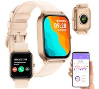 Newgen Medicals Smart Uhr: Fitness-Smartwatch mit 1,93" Display, Freisprechen, 100 Sportmodi, App (Smartwatch Damen wasserdicht, Sport-Uhr, Armband)
