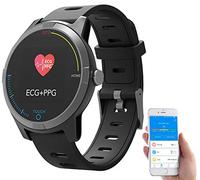 Newgen Medicals Smartwatch EKG: Fitness-Uhr mit Bluetooth, Herzfrequenz- und EKG-Anzeige, App, IP67 (Fitness Uhr mit Funktion, Smartwatch mit Funktion, Damen)