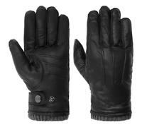 Lederhandschuhe PEARLWOOD "Newton", Herren, Gr. 8,5, schwarz, Ziegenleder, unifarben, Handschuhe, leichte Vintage Optik durch Waxfinish (86377961-8,5) schwarz