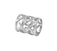 NewZenro Vintage Hohlrohr Seide Schal Ring Slides Clip für Damen Schals Schal T-Shirt Mode Gold/Silber überzogene Schnalle Halter Verschluss für Kleid Kleidung Accessoires trendiger Schmuck (Silber)