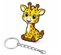 NEXA Schlüsselanhänger Giraffe - Giraffen Anhänger - Tiere Schlüsselhalter | Schlüsselring für Schlüssel - Glücksbringer - Geschenke Frauen Freundin - Schlüsselorganizer - Lucky Charms Keychain