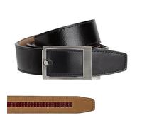 Nexbelt Klassischer Herren-Gürtel aus Ebenholz mit Ratsche - PreciseFit verstellbares Leder - vielseitig für Büro und formelle Kleidung (passt bis zu 114,3 cm)