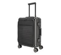 Travelite Next Aluminium Trolley 55cm + Vortasche schwarz