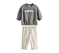 NEXT Baby Jungen Baby Jogginghose und Sweatshirt im Set Monochrom 86-92