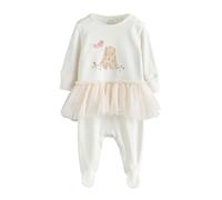 NEXT Baby Mädchen Babyschlafanzug Ecru Bunny Tutu 62-68