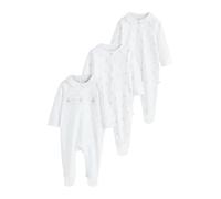 NEXT Baby Mädchen Gerippte Babyschlafanzüge, 3er-Pack