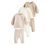 NEXT Baby Set mit Sweatshirt und Jogginghose, 6er-Pack Neutral 68-74