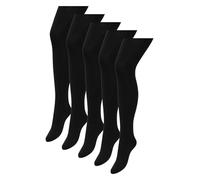 NEXT Damen Blickdichte 60 Denier Basic-Strumpfhose, 5er-Pack Schwarz S