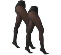 NEXT Damen Luxe Blickdichte Strumpfhosen 60Den 2Er-Pack Schwarz Medium