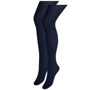 NEXT Damen Luxuriöse 100-den-Strumpfhosen, 2er-Pack Marineblau S