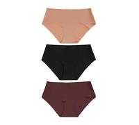 NEXT Damen Nahtlose Midi-Slips im 3er-Pack Black/Praline Chocolate Nude 38