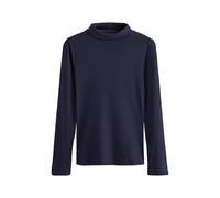 NEXT Damen Standard Langärmeliges Rippstrickoberteil mit Rollkragen Marineblau S