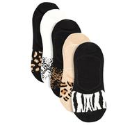 NEXT Damen Unsichtbare Sneakersocken, 5er-Pack Animal Pattern M