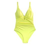 NEXT Damen Utrim bauchformender Badeanzug mit tiefem Ausschnitt Lime Green 42