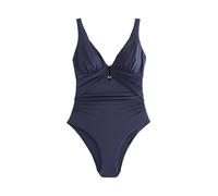 NEXT Damen Utrim bauchformender Badeanzug mit tiefem Ausschnitt Marineblau 42