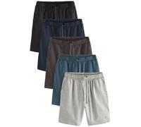 NEXT Herren Leichte Shorts im 5er-Pack Black/Blue/Grey 4XL