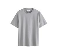 NEXT Herren Reguläre Passform Premium T-Shirt aus Supima-Baumwolle Grau L