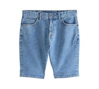 NEXT Herren Schmale Passform Jeansshorts mit Stretch im Slim Fit Hellblau 38